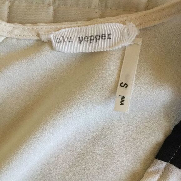 BLU Pepper Hi Low Ivory Sleeveless Tunic or Mini Dress S - Picture 8 of 11